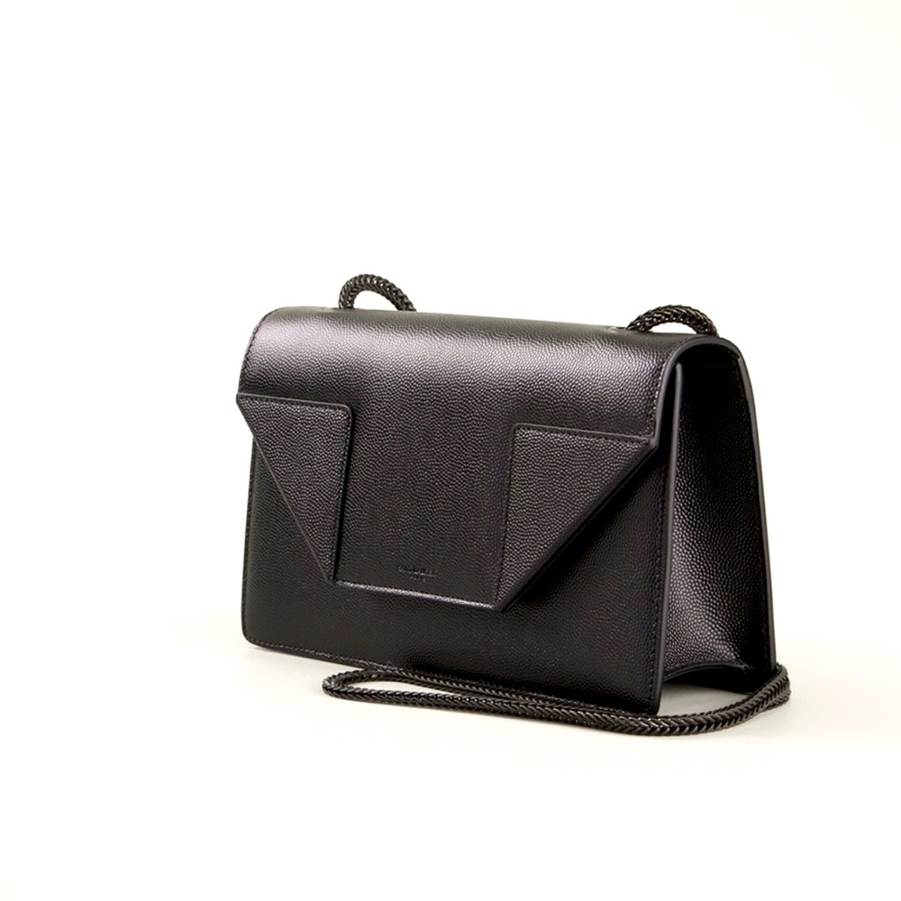 EUC YSL SAINT LAURENT Black Leather Betty Medium Crossbody Handbag GORGEOUS!